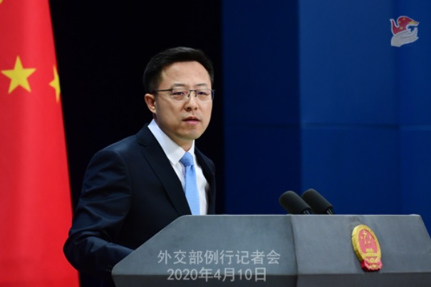 中國外交部發言人趙立堅。（資料照片） 圖：中國外交部網站