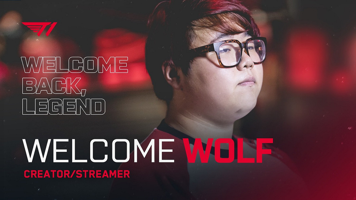 Wolf重返T1！這回簽下的是實況主約。 圖：翻攝自T1臉書