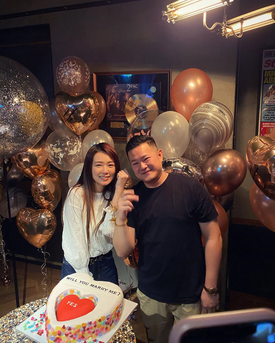 ㄚ頭詹子晴與男友王惟立愛情長跑9年，小倆口修成正果將步入婚姻。 圖 : 翻攝自王子邱勝翊IG