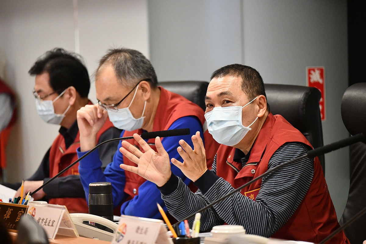 侯友宜宣布新北市將於下周一(4/20)進行全民防衛動員兵棋推演。 圖：新北市政府／提供