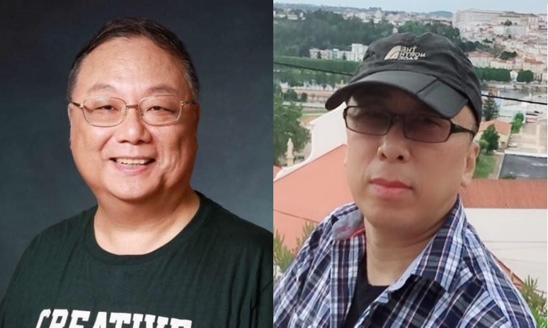 中華大學講座教授杜紫宸、作家苦苓。 圖：翻攝杜紫宸、苦苓臉書