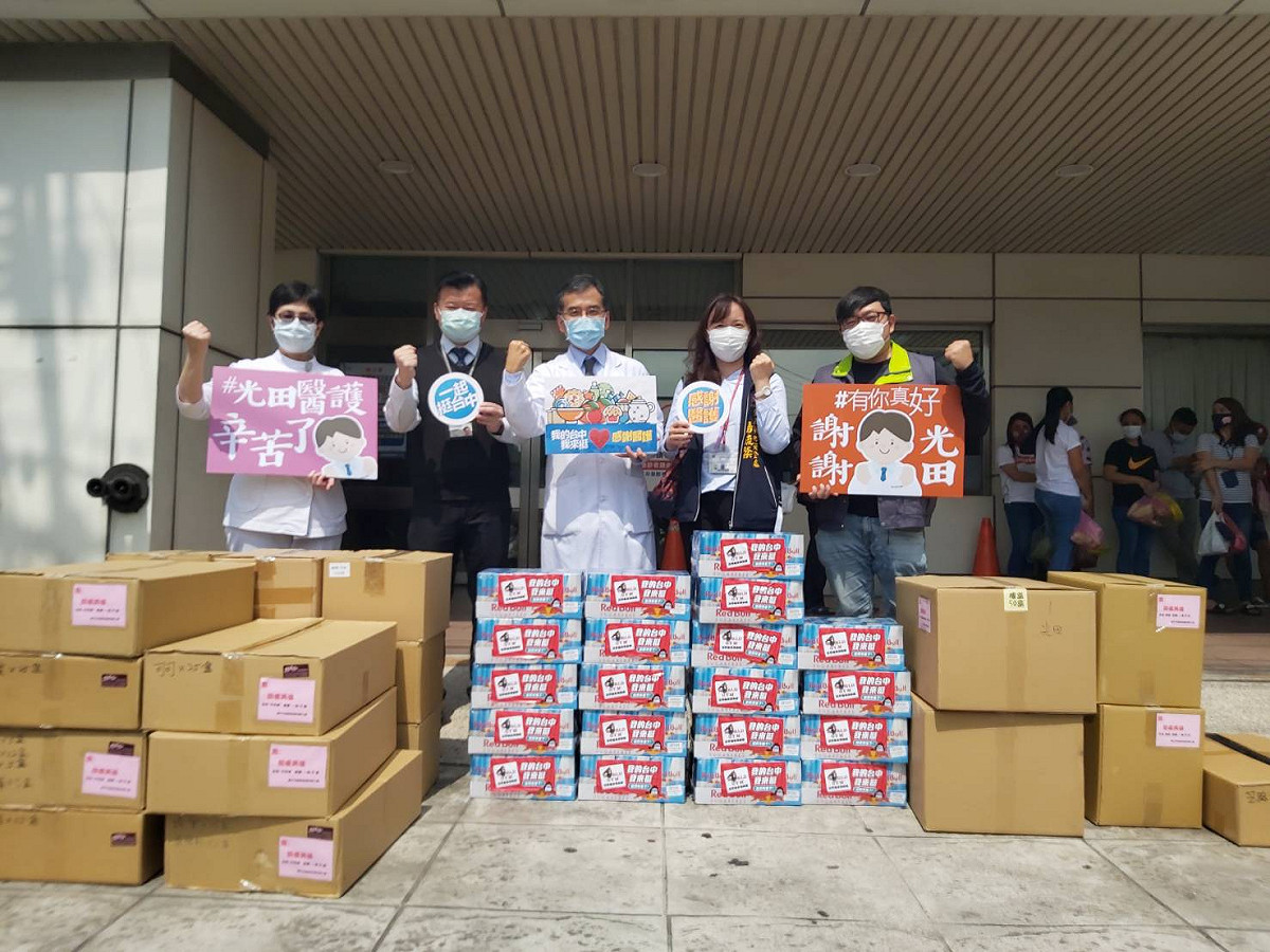 物資送達各醫療院所。 圖 : 台中市政府/提供
