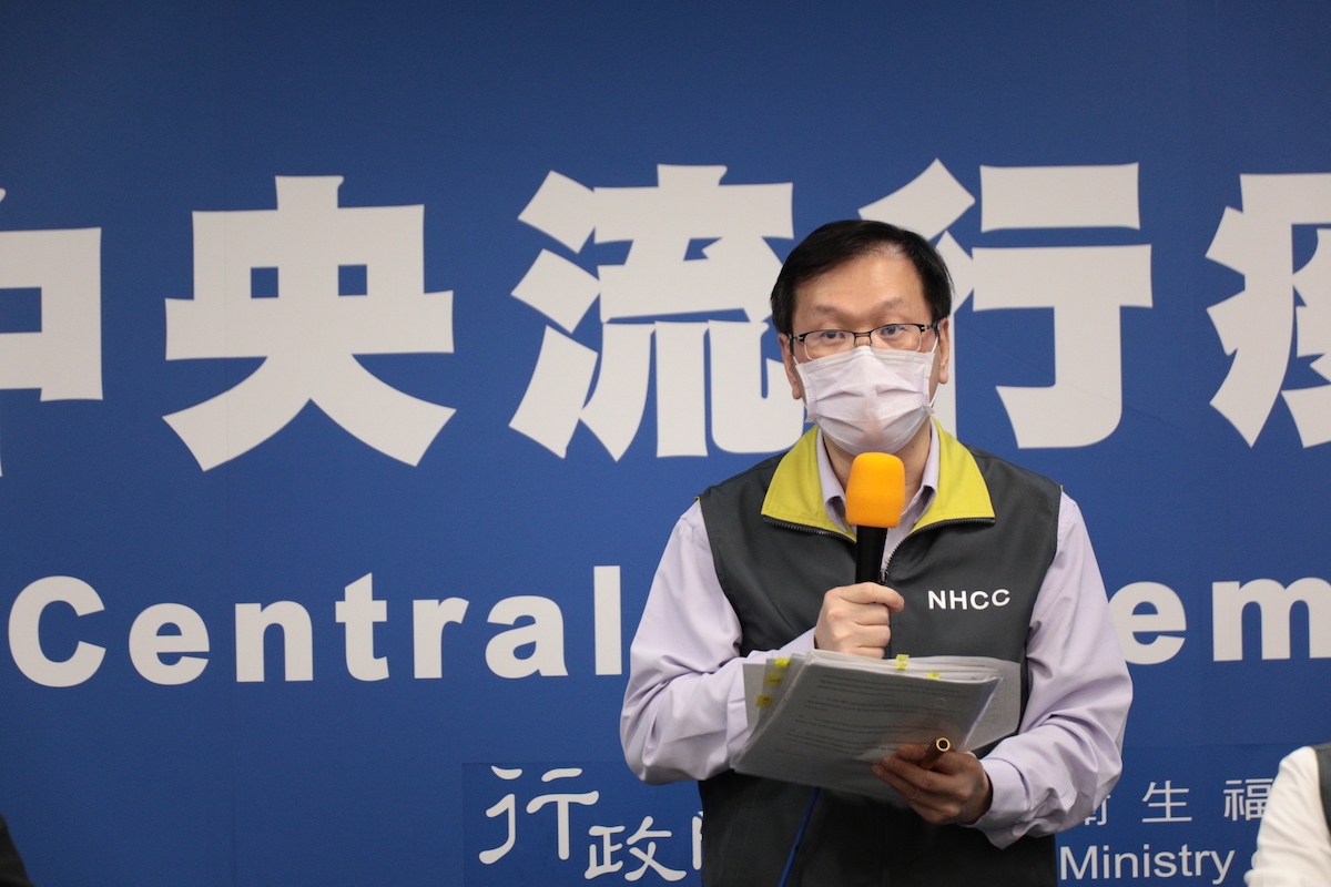 中央流行疫情指揮中心發言人莊人祥。 圖：中央流行疫情指揮中心／提供