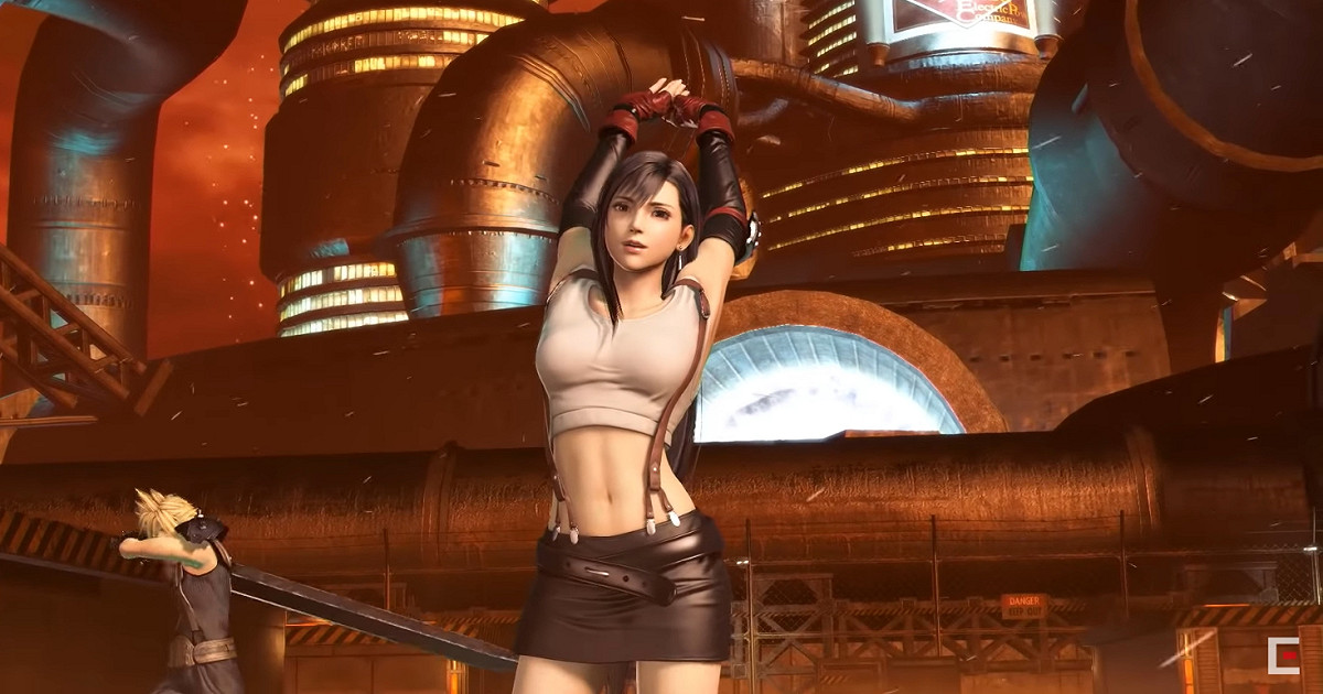 FF7知名女角蒂法（Tifa）。 圖：翻攝自YouTube