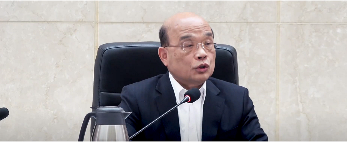 行政院長蘇貞昌。 圖：擷自蘇貞昌臉書粉專影片
