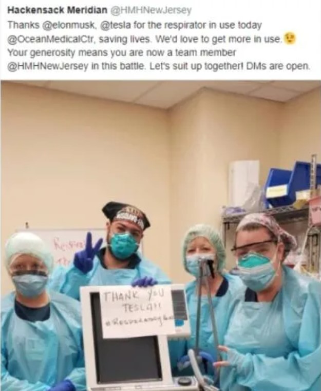 馬斯克推文秀出照片，證明CNN的報導是錯的。 圖：翻攝自twitter