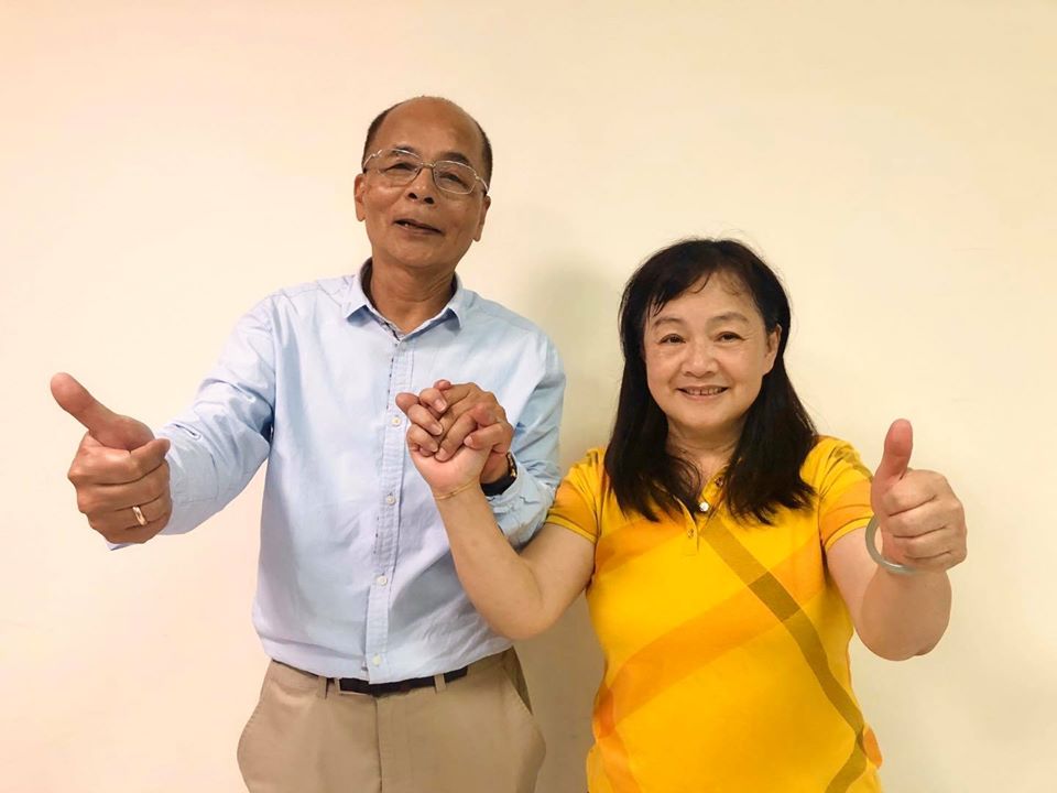 花蓮縣前壽豐鄉長曾淑懿被控違反選罷法一審判有罪，依法須停職，她辭職力爭清白，由夫婿劉耀宗代妻出征補選，今天劉當選壽豐鄉長。 圖：取自劉耀宗臉書