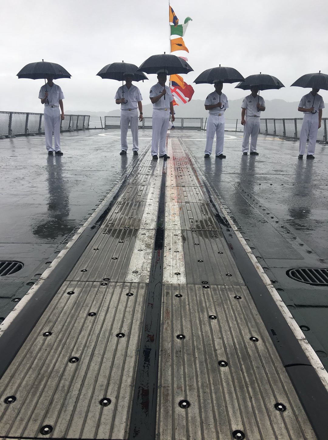 劉仕傑2015年在敦睦軍艦上所攝。 圖：翻攝自劉仕傑臉書
