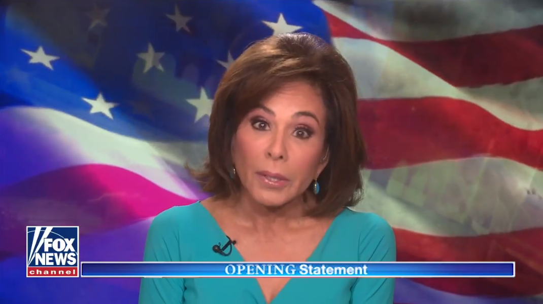 《福斯新聞》節目「Justice with Judge Jeanine」主持人珍妮·皮羅（Jeanine Pirro）。 圖：翻攝自Fox News