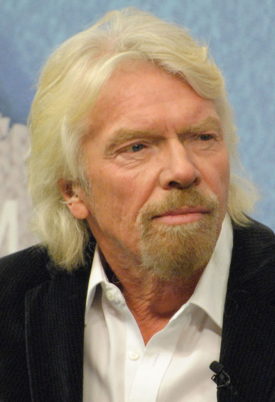 維珍集團董事長理查德・布蘭森(Richard Branson)。 圖：翻攝自維基百科