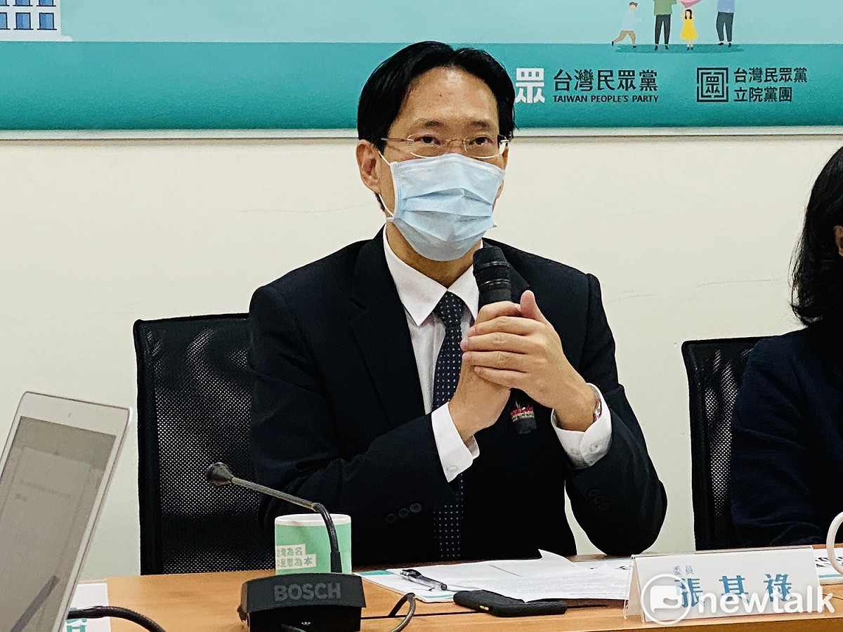 民眾黨團副總召張其祿。 圖：周煊惠 ／攝（資料照）