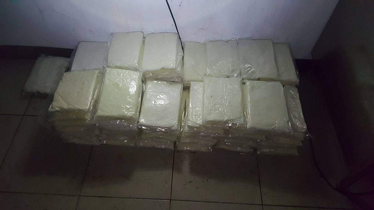 嘉義縣消防局救火意外發現一處製毒工廠，內有安非他命半成品一批。 圖：嘉義縣政府/提供