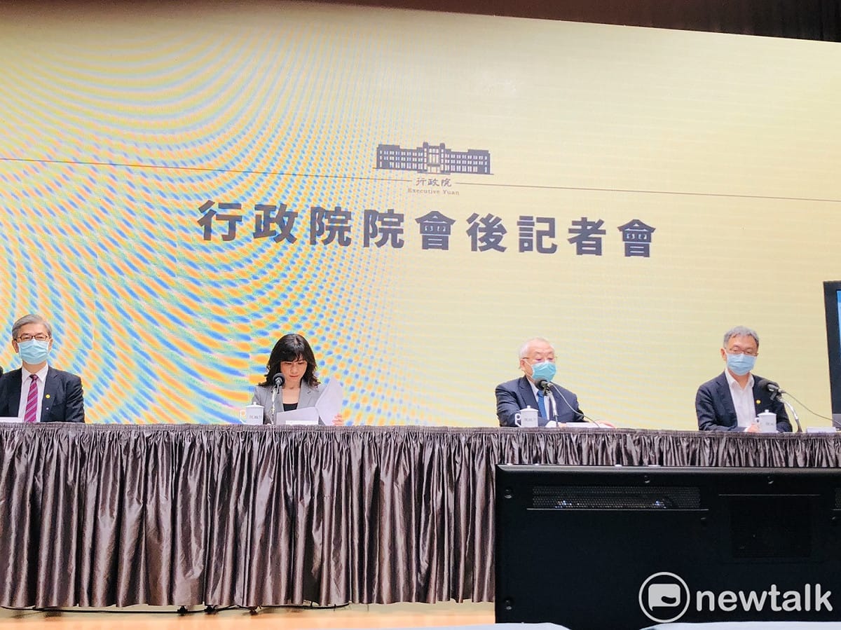 行政院會後記者會。 圖：謝莉慧/攝