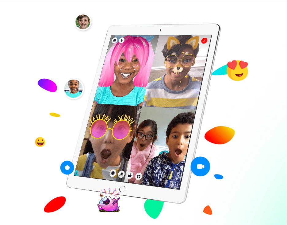 臉書（Facebook）近（22）日宣布，在全球包括台灣，超過70個國家推出兒童版Messenger。 圖：擷取自Messenger Kidsessenger Kids官網