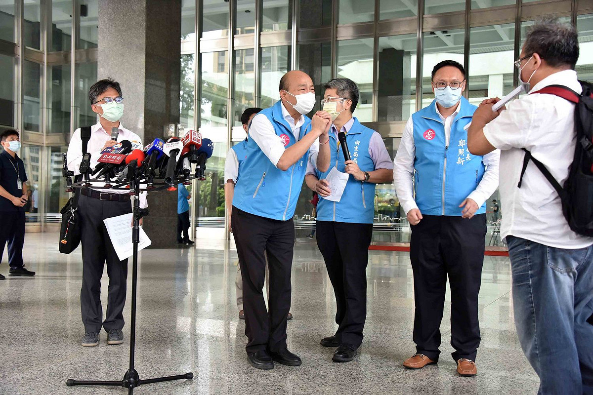 韓國瑜日前接見民間防疫聯盟 圖:高雄市政府提供