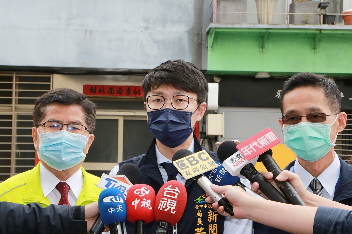 台中市新聞局長黃國瑋說明新增足跡點情形。 圖：台中市政府/提供