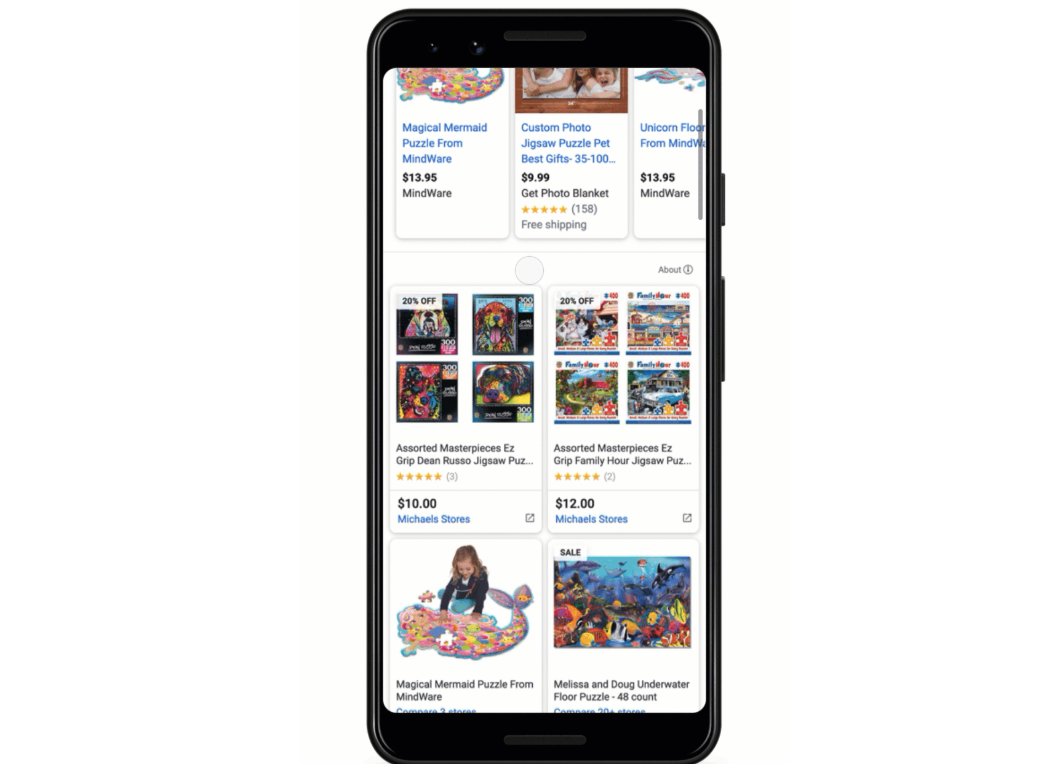 Google一直在致力推動Google Shopping免費服務，而疫情影響，導致網購比以往都來的重要，並加速了這項發展。 圖：擷取自Google官網