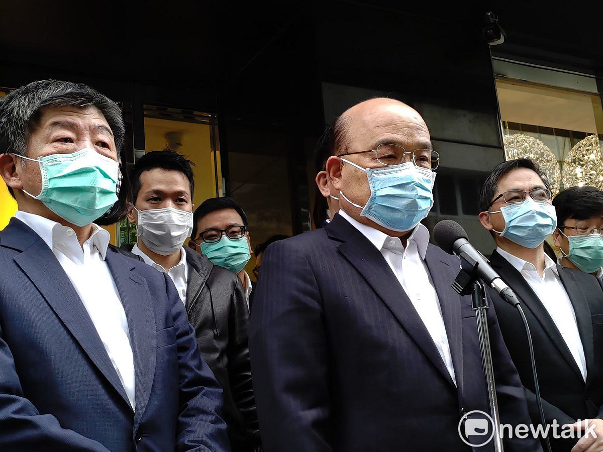 陳時中稱讚蘇貞昌領導風格清楚，就任以來加快行政效率。 圖：黃建豪/攝（資料照）