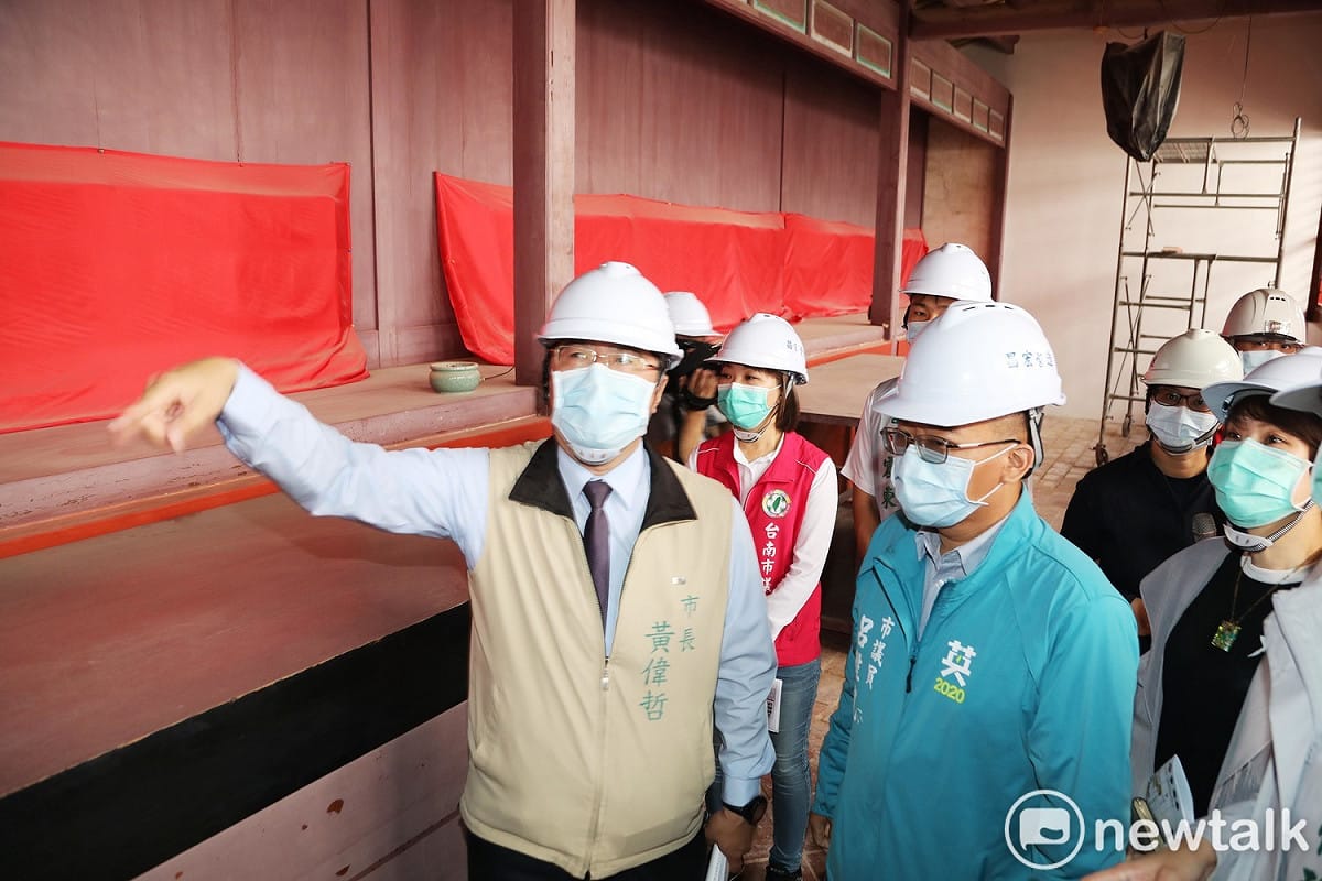 不滿台南又有許多處景點又被中央列入景點人潮示警熱點，台南市長黃偉哲再度開砲，質疑「不知道觀光局為什麼要這麼跟台南市過不去！」 圖：黃博郎／攝