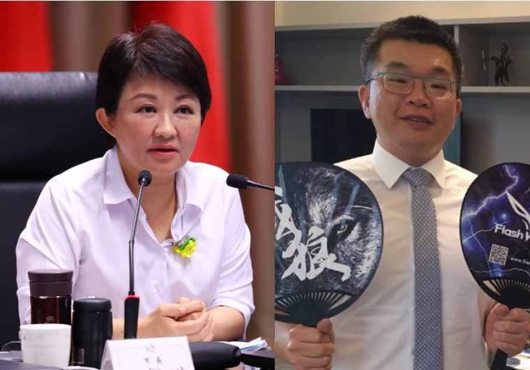 台中市長盧秀燕(左)和立法院副院長蔡其昌。 圖：新頭殼合成