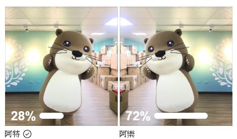 金門縣觀光處以歐亞水獺為吉祥物，舉辦命名票選活動。 圖：翻攝自金門觀光逗陣行臉書