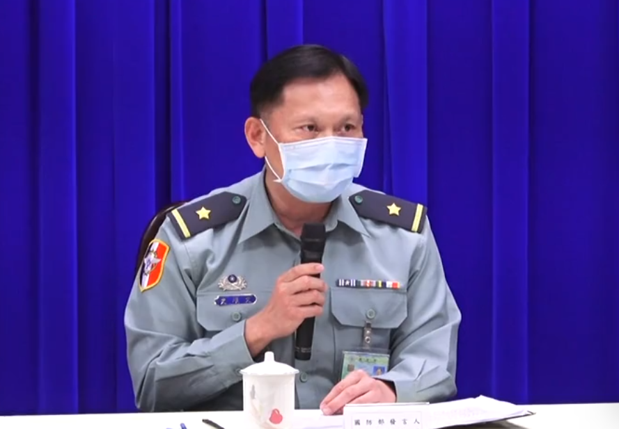 國防部發言人史順文。 圖：翻攝自國防部記者會直播（資料照片）