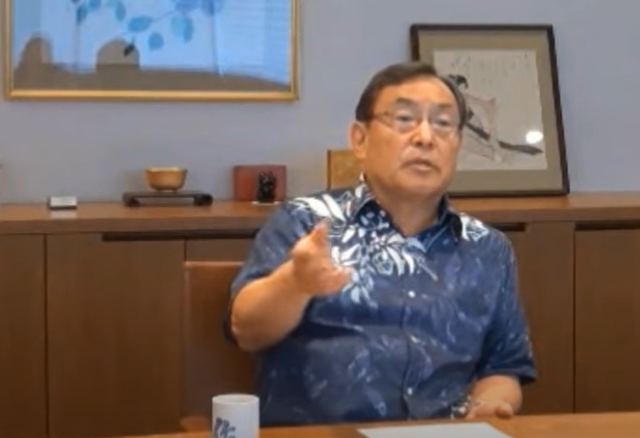 武漢肺炎疫情全球警戒，台灣防疫成果國際有目共睹，財信傳媒董事長謝金河28日在臉書發文指出，連有著「策略先生」美名的大前研一都稱讚：「對蔡英文總統刮目相看！」 圖：翻攝自youtube