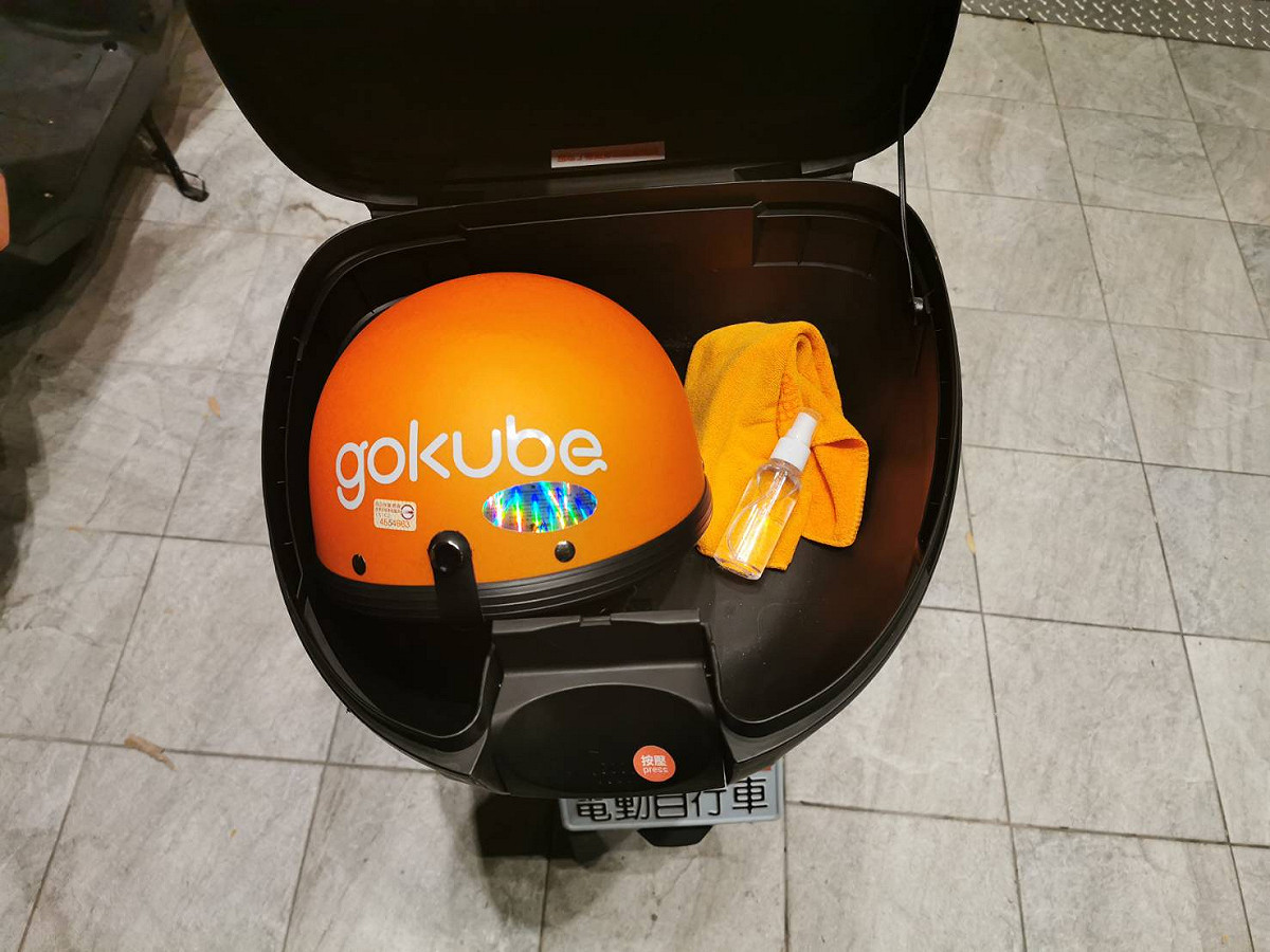 Gokube隨車附贈消毒液供消費者使用。 圖：Gokube／提供