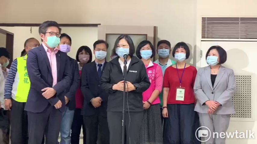 對於520之後的人事布局，蔡英文希望外界不要過度臆測，等時間到了會向外界說明。 圖：林昀真／攝
