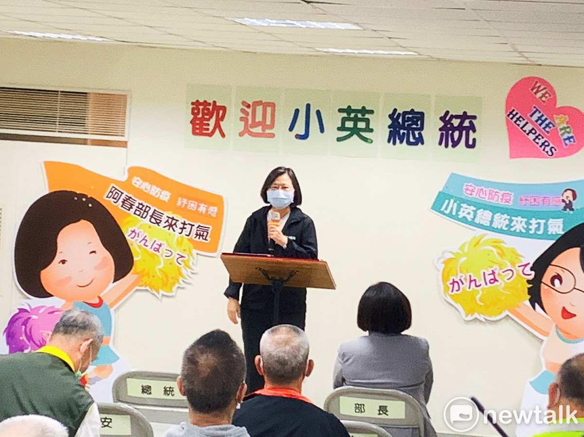 蔡英文說，總統健康資料另有管理機制，外界不用擔心資料外流。 圖：林昀真／攝