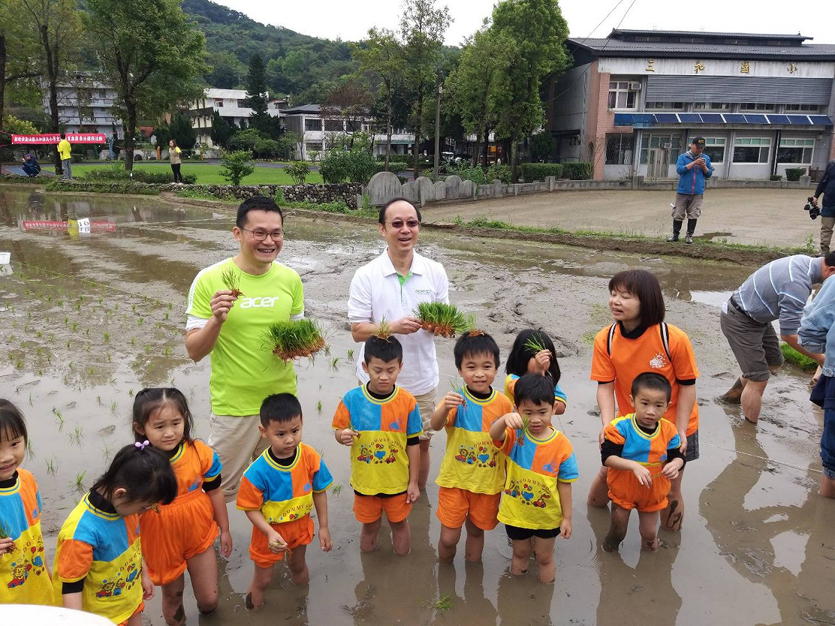 新北市校園食農教育體驗。 圖：新北市農業局提供
