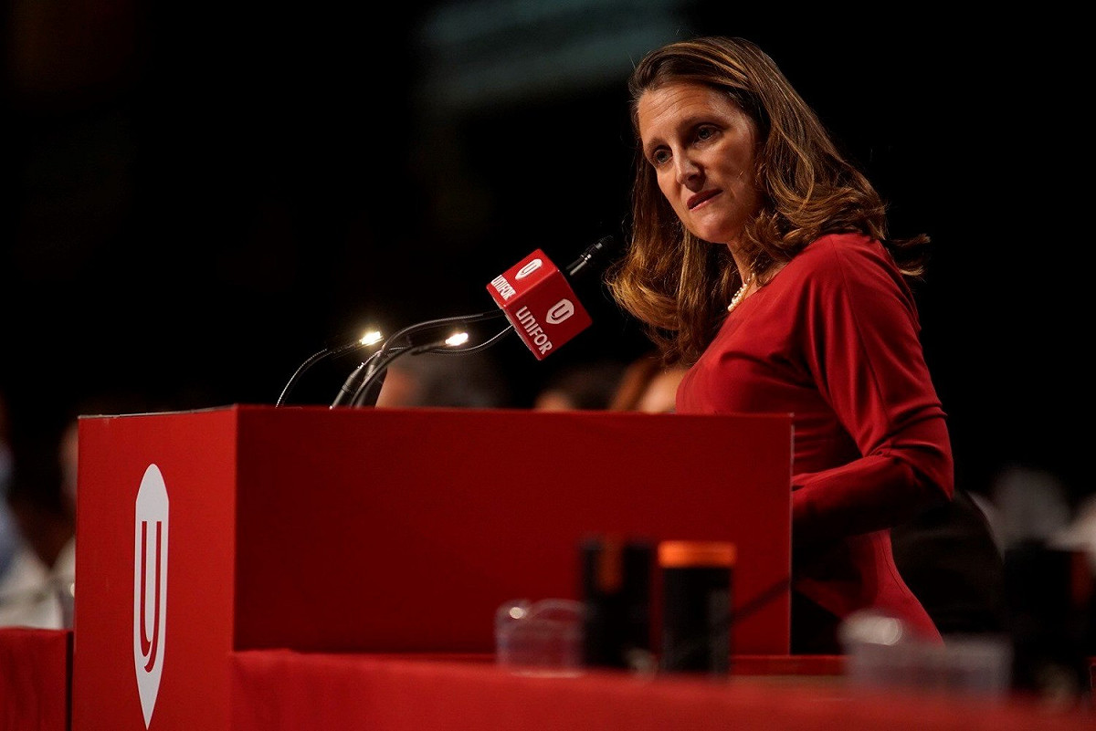 加國副總理方慧蘭（Chrystia Freeland）。 圖：翻攝自Chrystia Freeland臉書