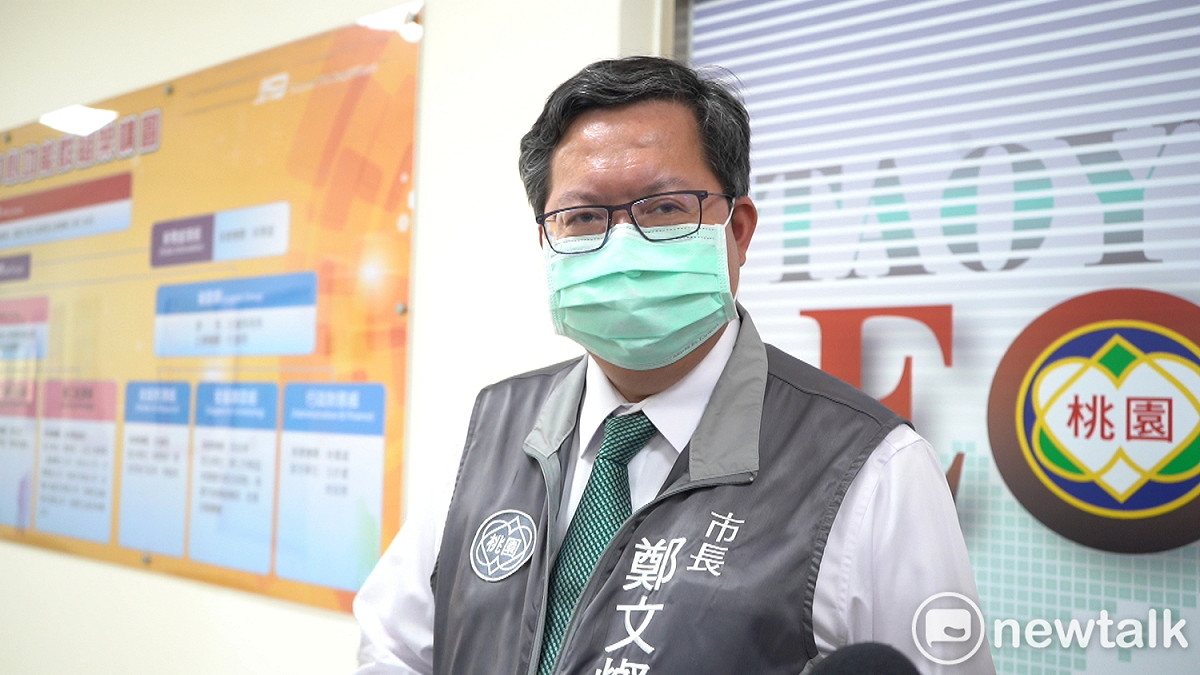 鄭文燦說，連假不一定要出門趴趴走，在家勞動做家務、追劇，享受家庭幸福時光也很好。 圖：林昀真/攝