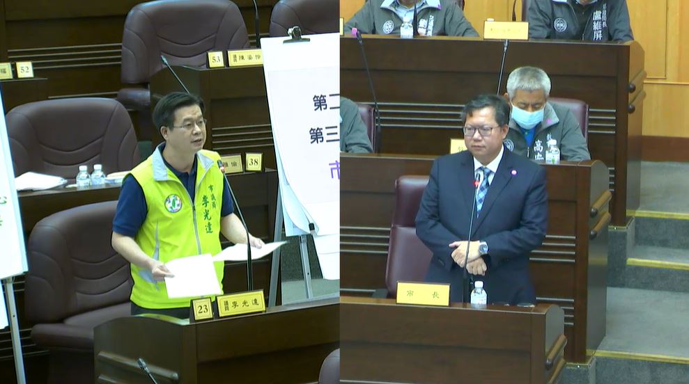 桃園市議員李光達認為鄭文燦執政亮眼，是目前中生代政治人物中最佳的閣揆人選。 圖：林昀真／翻攝