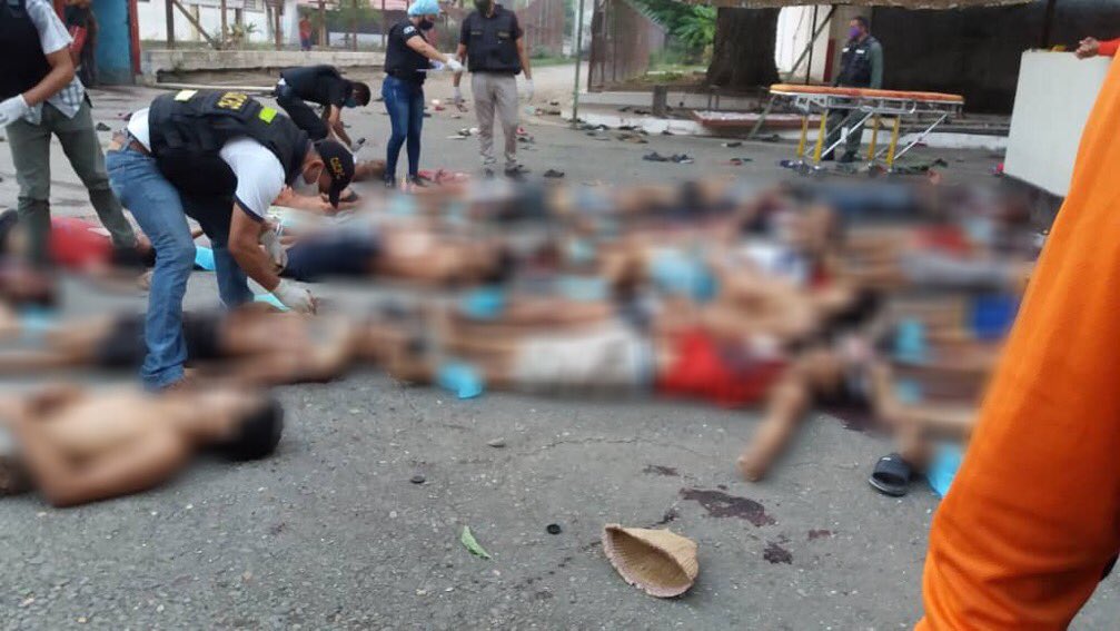 委內瑞拉西部監獄暴動，目前已造成至少47人死亡、75人受傷。 圖/翻攝自Radio Caracas Radio推特