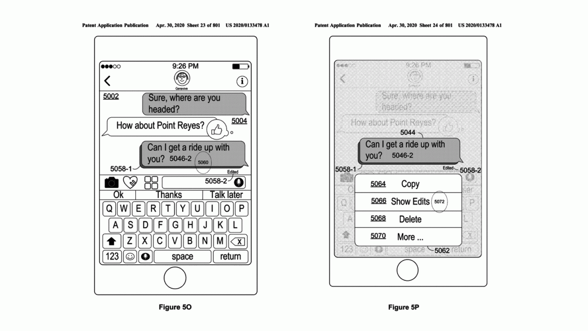 蘋果正在為iMessage開發新功能，其中一項就是用戶可以直接修改已發送的訊息。 圖：翻攝自國外科技媒體《9to5mac》