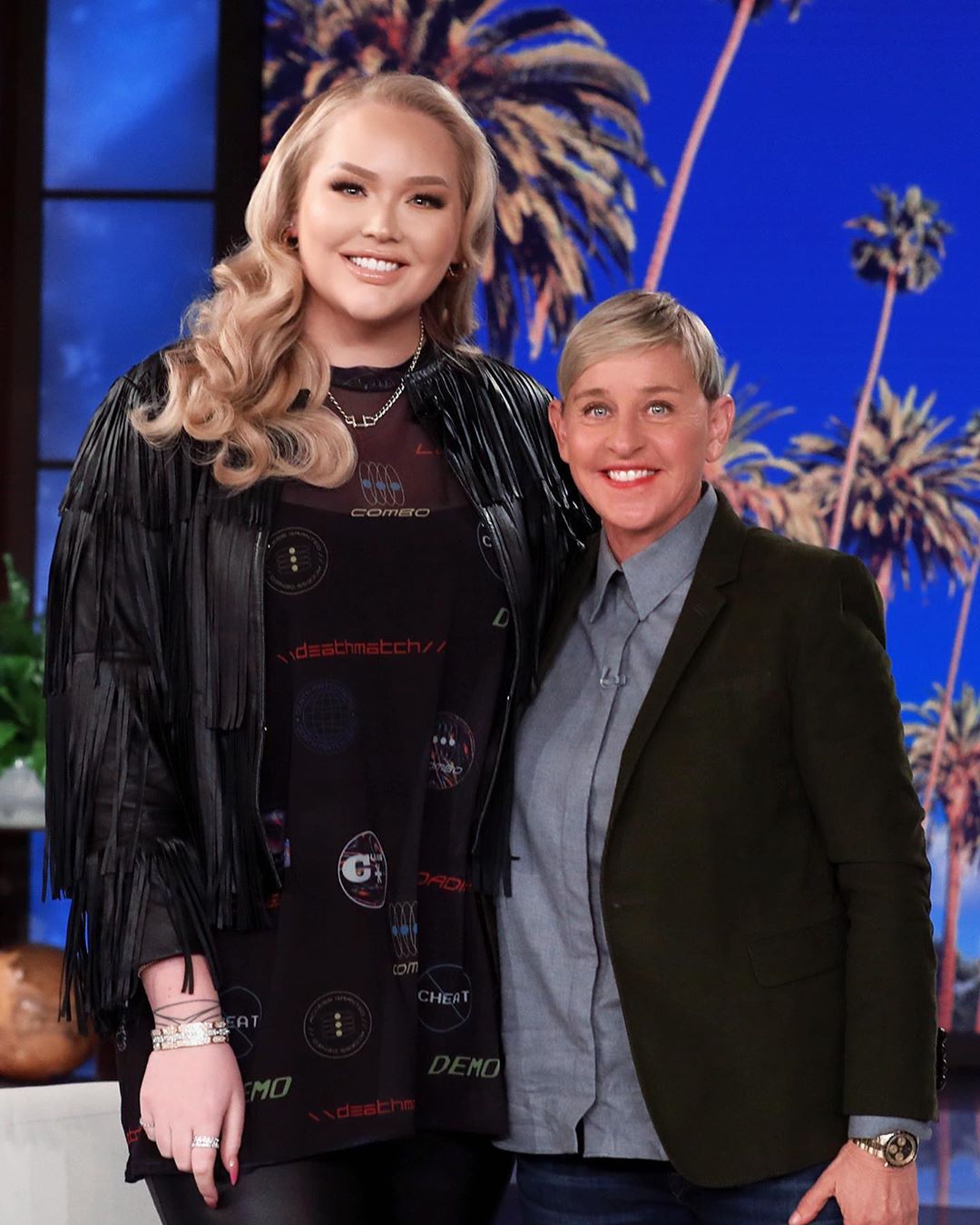 曾上《艾倫秀》接受訪問的荷蘭Youtuber「Nikkie Tutorials」爆料艾倫私底下相當冷漠。 圖 : 翻攝自Nikkie Tutorials IG