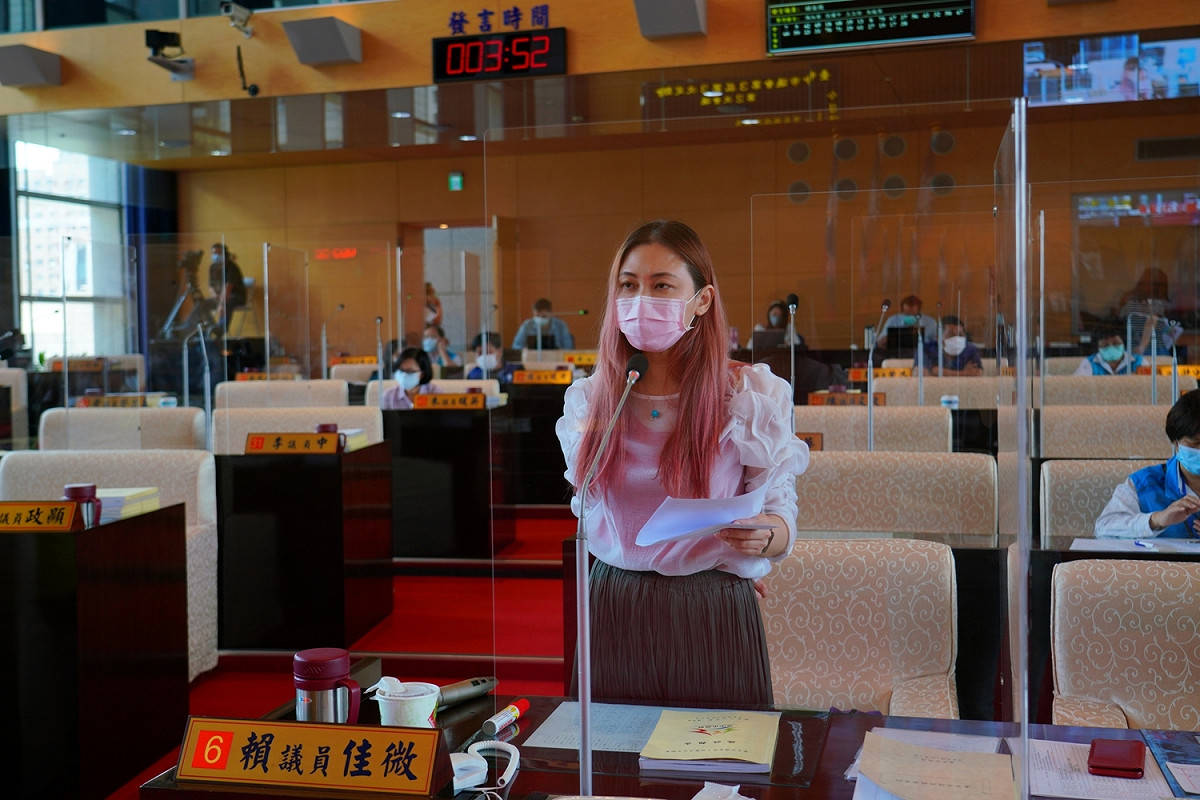 賴佳微對盧秀燕拒絕承諾表示遺憾。 唐復年/攝