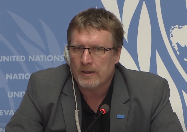 世衛發言人林德梅耶（Christian Lindmeier）。 圖:擷自UN Geneva