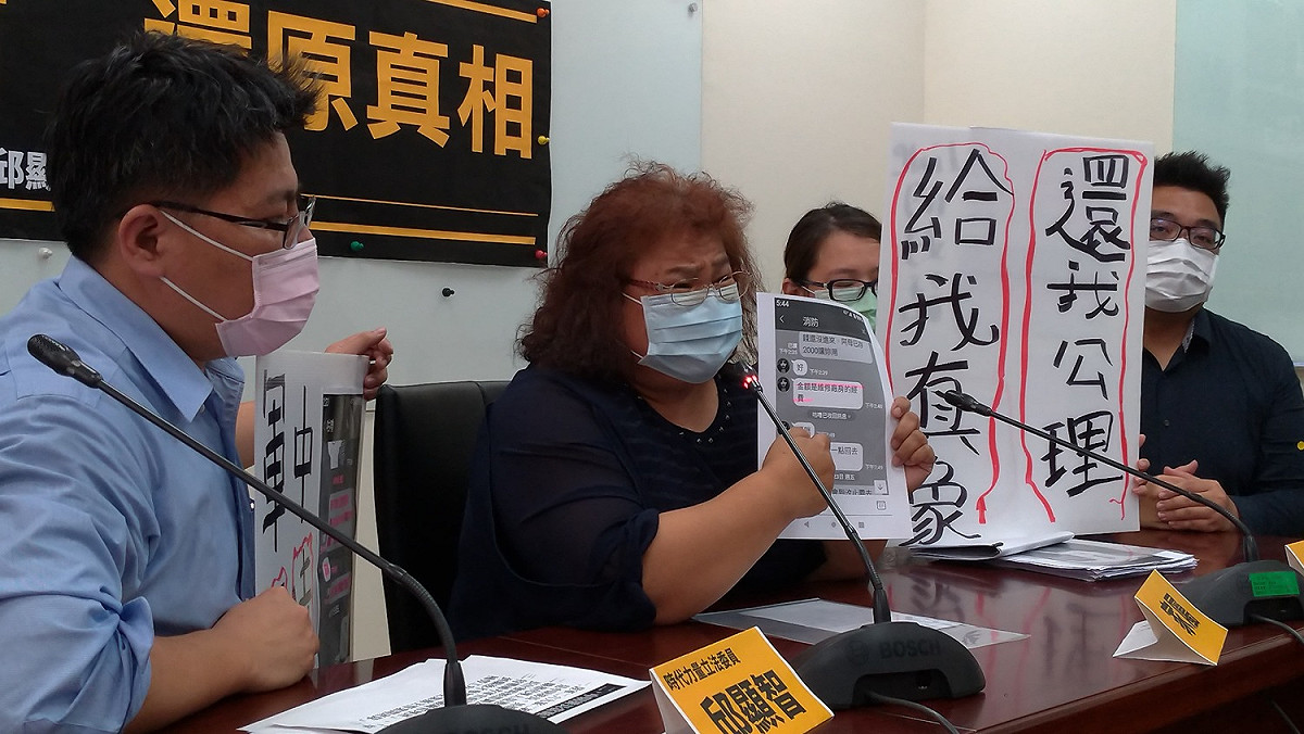 針對陸軍269旅爆發黃姓中尉輕生案，家屬出面控訴。 圖:陳佩君/攝