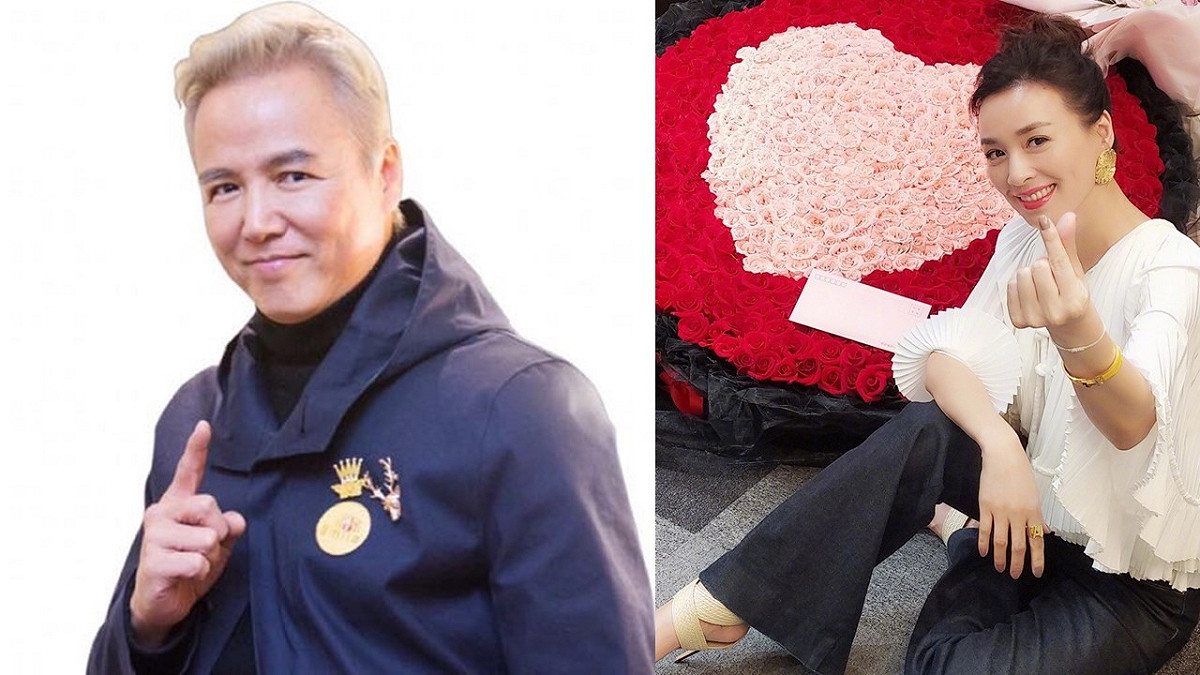 林瑞陽(左)與張庭結婚多年，2人皆淡出螢光幕，轉行從商。 圖：翻攝林瑞陽、張庭微博