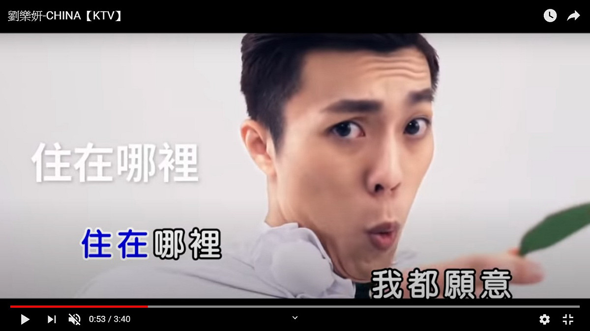 劉樂妍新單曲《CHINA》男主角郭書廷，因近日歌曲被討論而被肉搜，今(7)日特此發表聲明。 圖：擷取YouTube