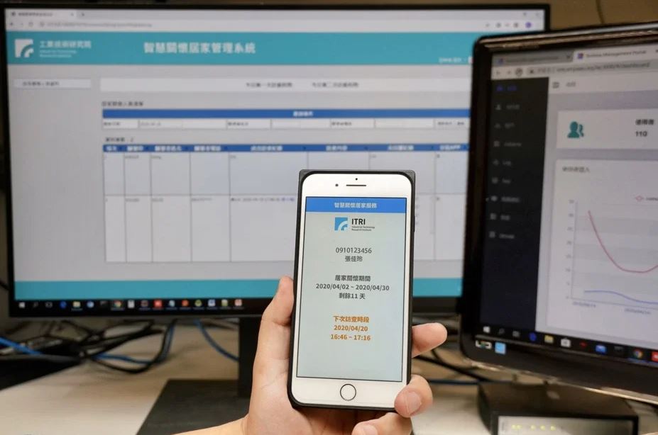 工研院近日發表「智慧關懷居家管理系統」，是防疫一線人員的好幫手。 圖：工研院／提供