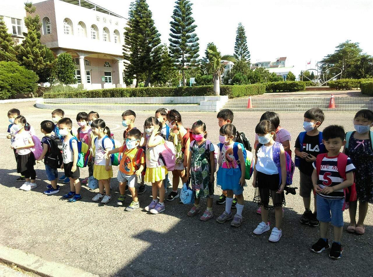 嘉義縣偏鄉的布新國小幼兒園大、中、小班混合成一班，共22人。 圖：布新國小/提供