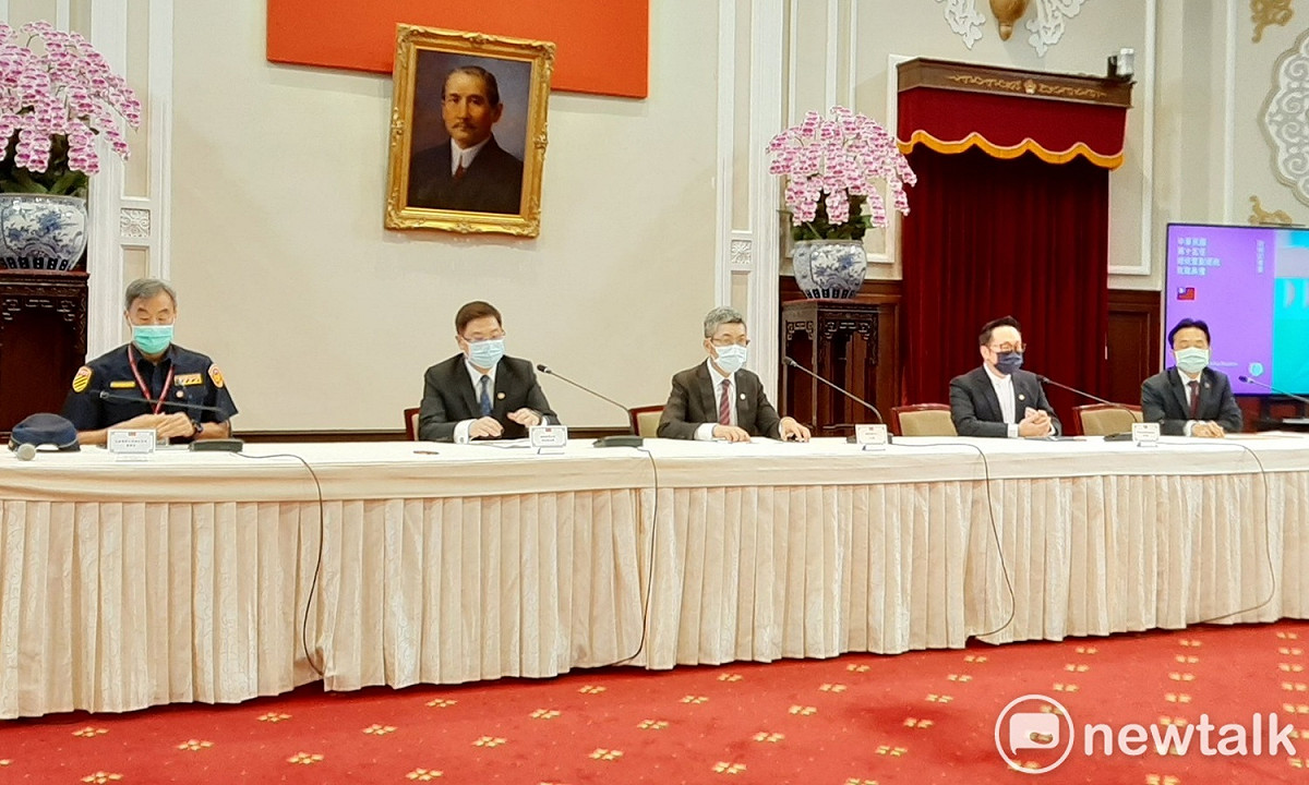 總統府11日舉行中華民國第15任總統暨副總統就職典禮說明記者會。 圖：林朝億/攝