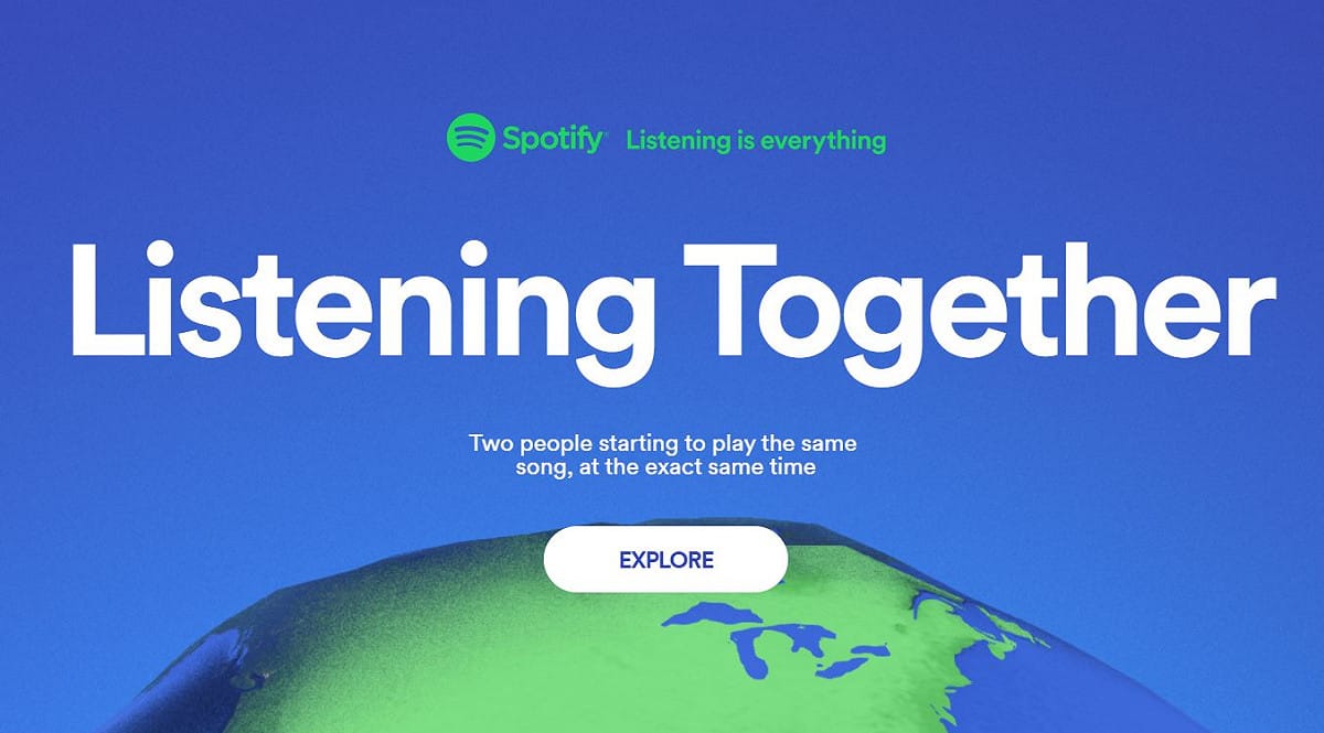 Spotify推出「Listening Together」活動，希望透過音樂的力量將人們緊密地聯繫在一起。 圖：截取自活動官網