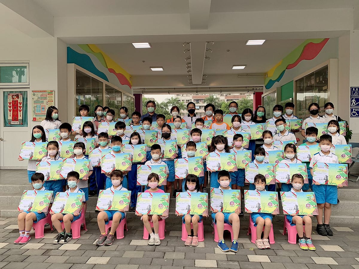 松竹國小選出的品德之星楷模。 圖：沈智慧/提供