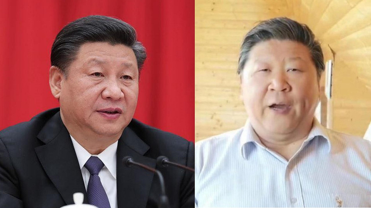 中國旅歐男中音演唱家劉克清因長相神似中國國家領導人習近平被封鎖抖音帳號。 圖：新頭殼合成