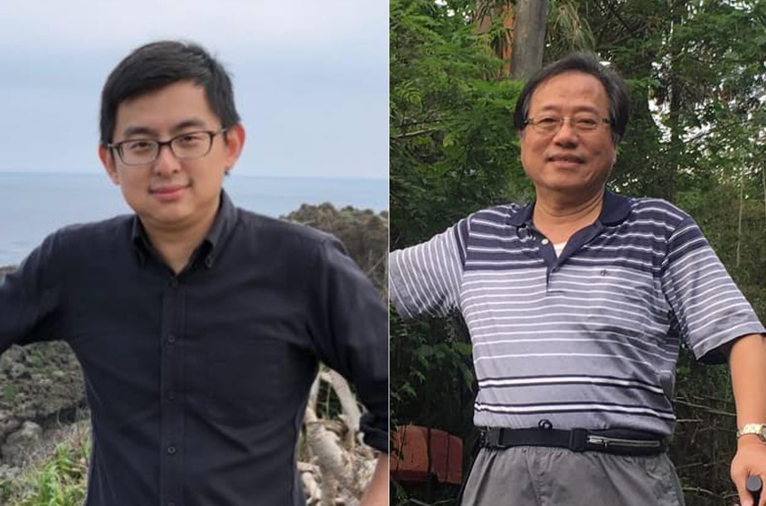 前台中市新聞局長卓冠廷（左）以及全國公務人員協會榮譽理事長李來希（右）。 圖：新頭殼合成