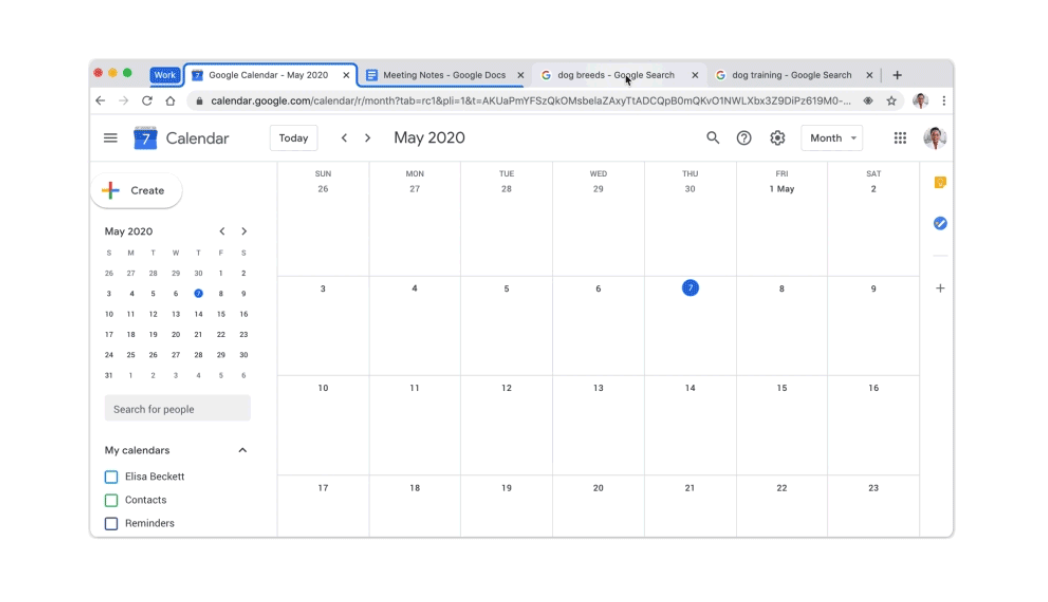 近期Google推出更新，用戶可以建立分頁群組、標記群組、為群組上色的Tab Group功能。 圖：擷取自Google官網